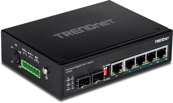 Switch TI-PG62 6-Port Hardened Industrial Gigabit PoE+