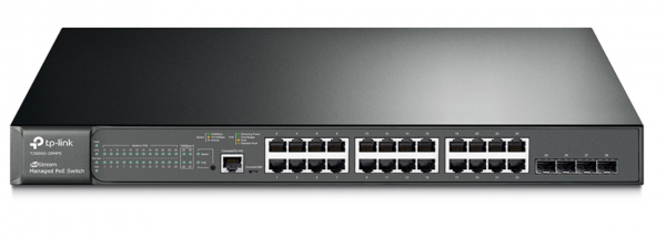 Switch T2600G-28MPS 24 cổng Gigabit PoE+ với 4 khe SFP